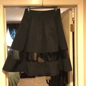Black Flowy Skirt from Express
